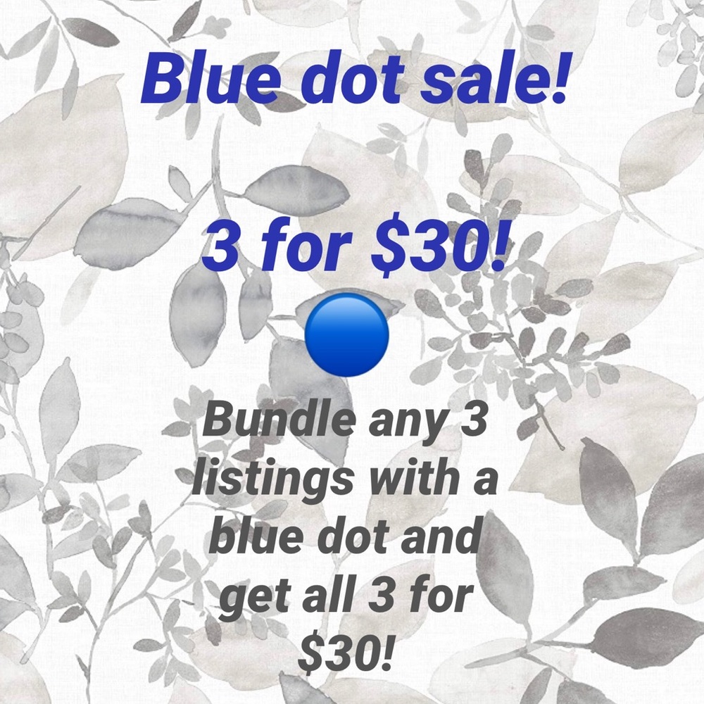 3/$30 🔵 sale!
